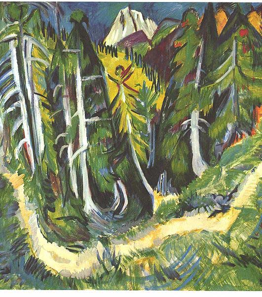 Ernst Ludwig Kirchner Forest gorge - Staffel